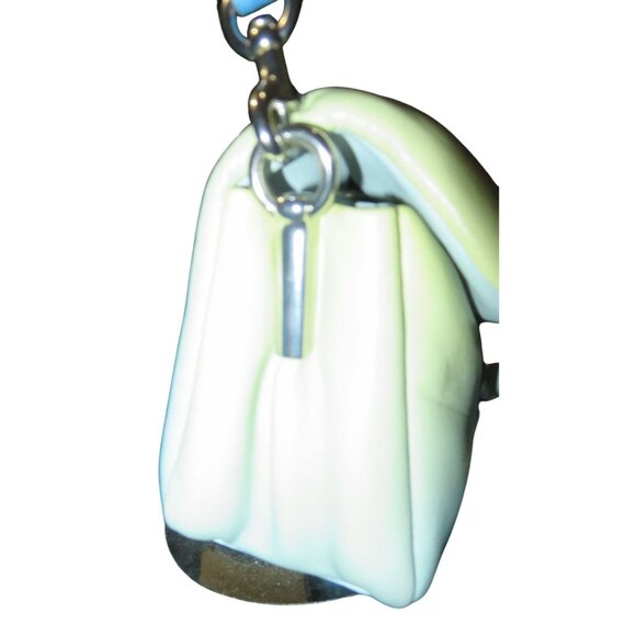 Coach 2022 Blue to Cream Ombré Dégradé Napa Leather Pillow Tabby Crossbody Handb - Picture 8 of 14